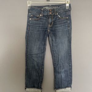 American Eagle Artist Crop women Stretch Jeans Size 00